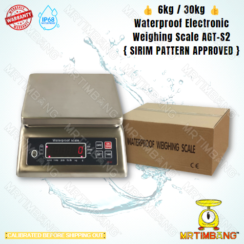 { SIRIM PATTERN APPROVED } 👍 6kg / 30kg 👍 Waterproof Electronic ...