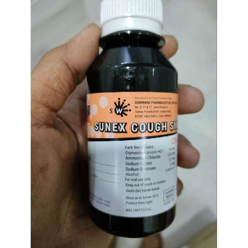 Sunex cough syrup 120ml Shopee Malaysia