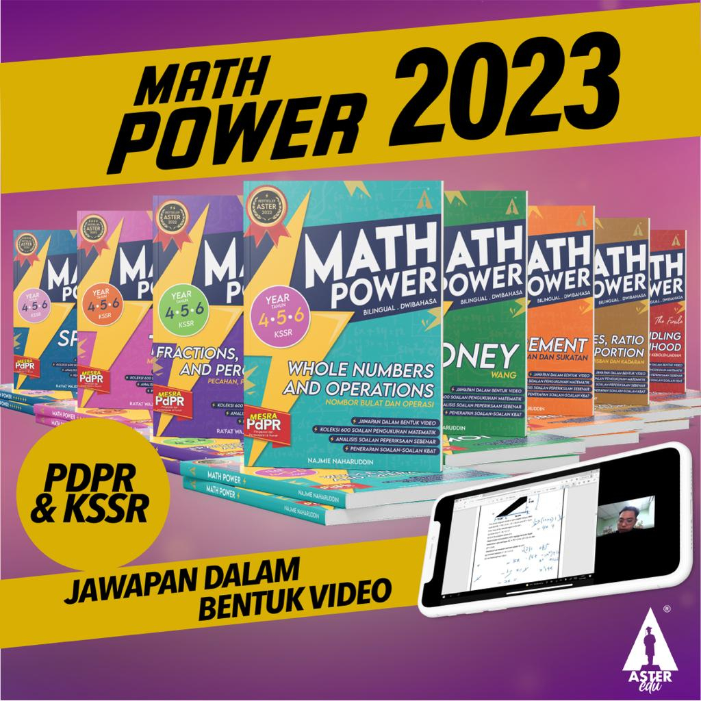 Aster Edu Math Power 2023 Buku Latihan Matematik Darjah 4/Darjah 5 ...