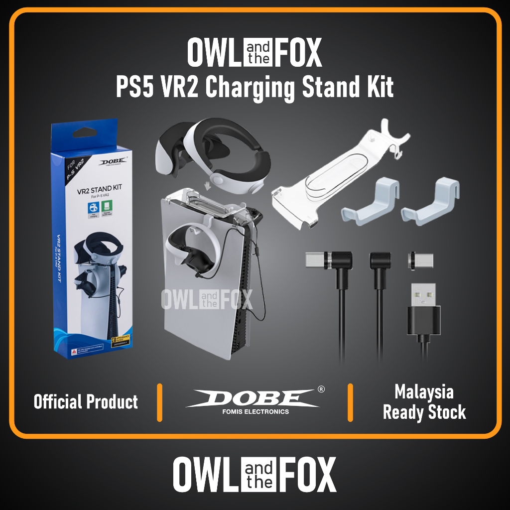 DOBE PS5 VR2 Controller Magnetic Charging Cable VR2 Stand Kit TP5-2520 ...
