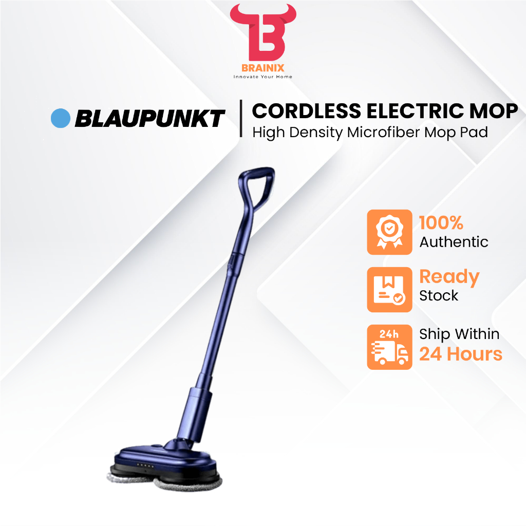 Blaupunkt BPDT01 Cordless Electric Mop Rechargeable Rotative Mop Spin