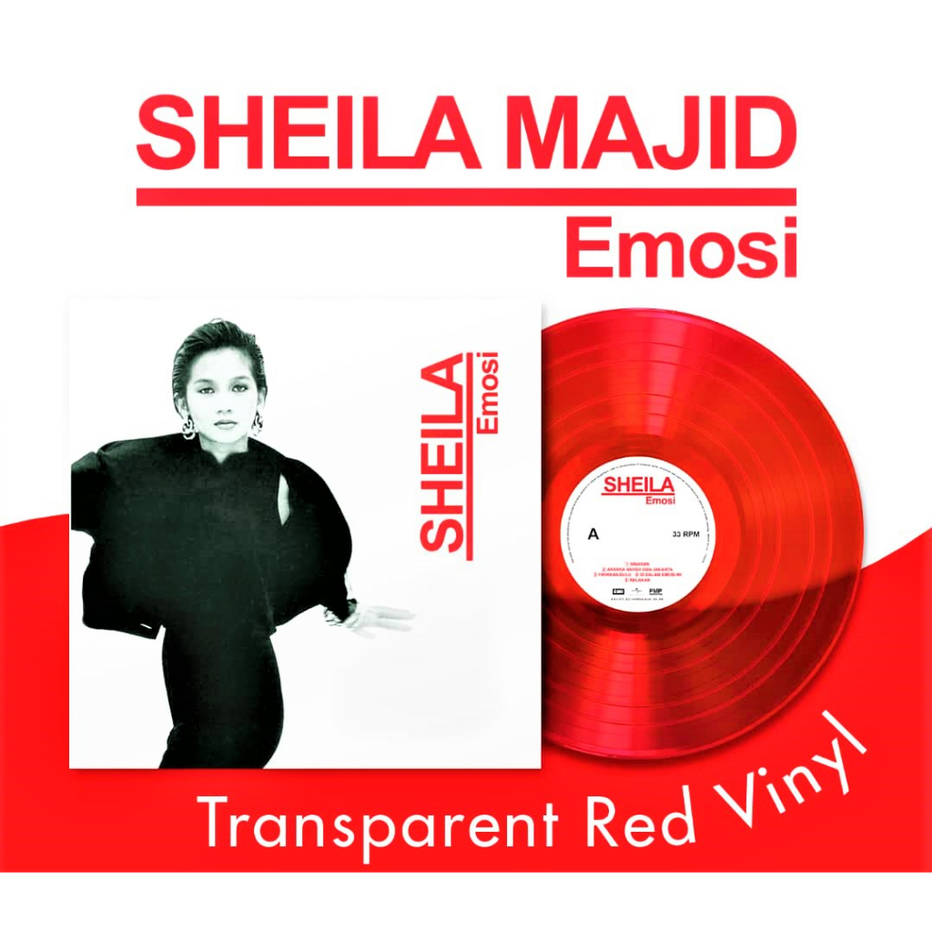 Sheila Majid - Emosi 【 Limited Edition Transparent RED Vinyl / LP ...