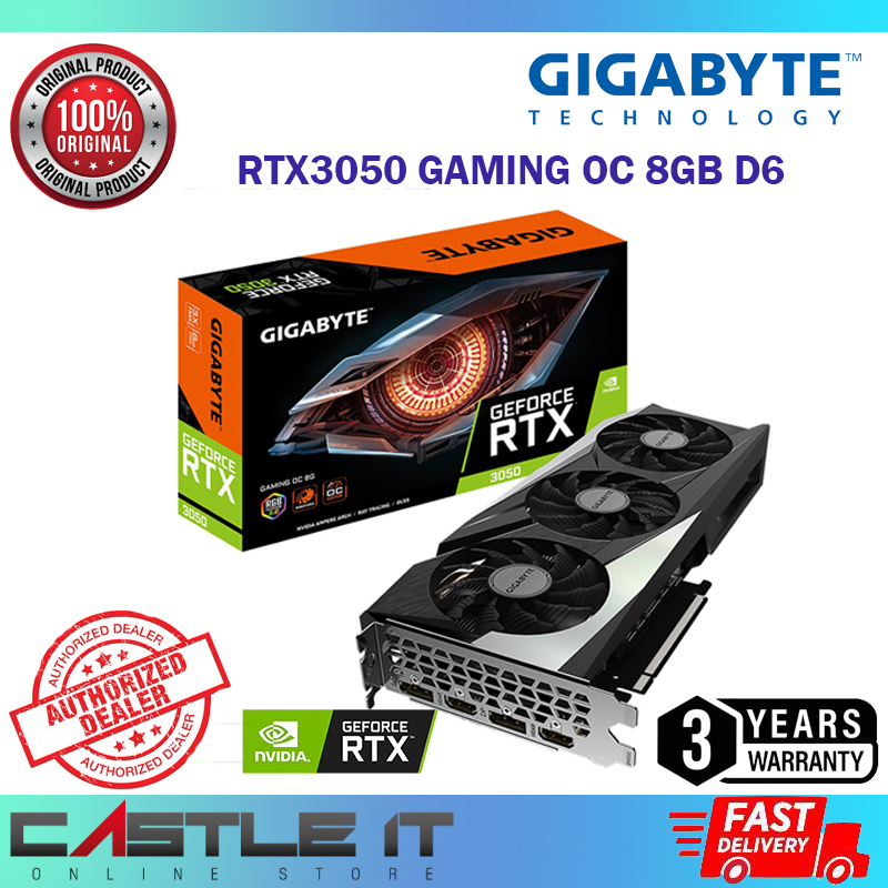 Gigabyte RTX 3050 GAMING OC 8GB GDDR6 Nvidia GeForce RTX3050 8G D6