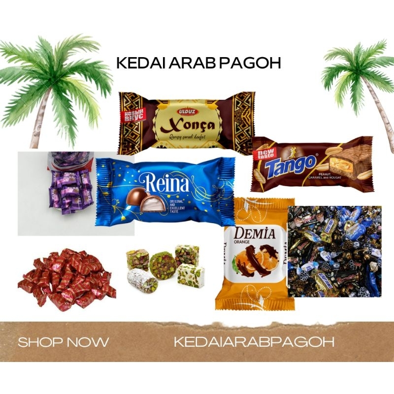 combo set chocolate Azerbaijan/turkish delight/chocolate dates/kacang ...