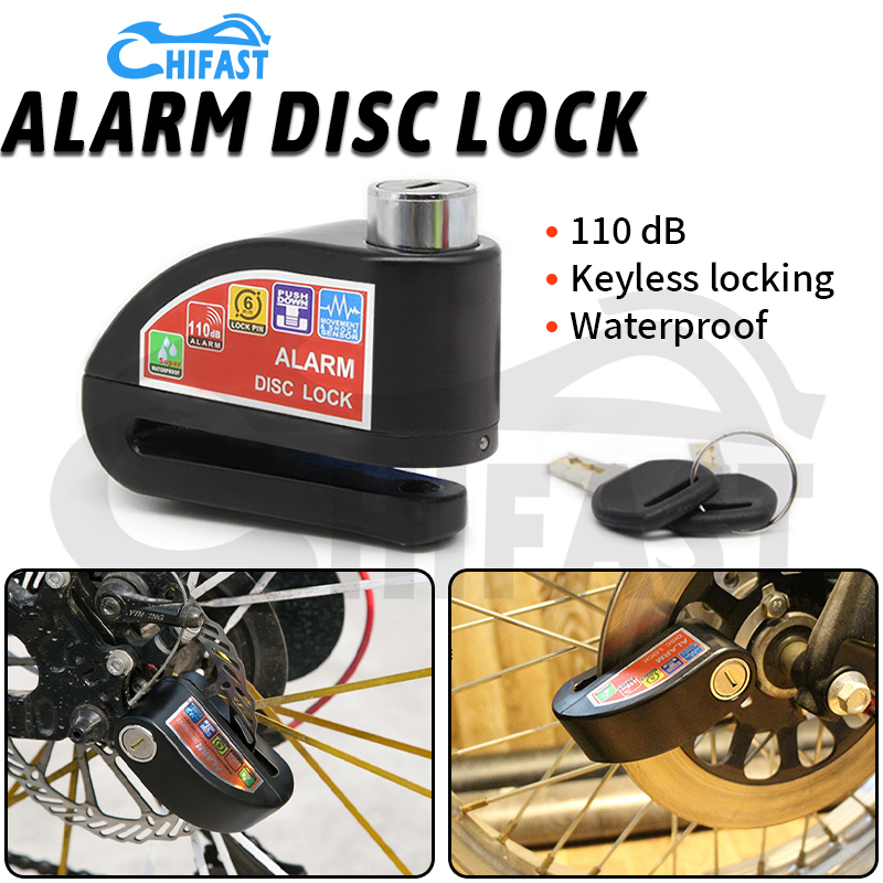 HIFAST Motorcycle Alarm Disc Lock Alloy Disc Brake Lock Anti Theft