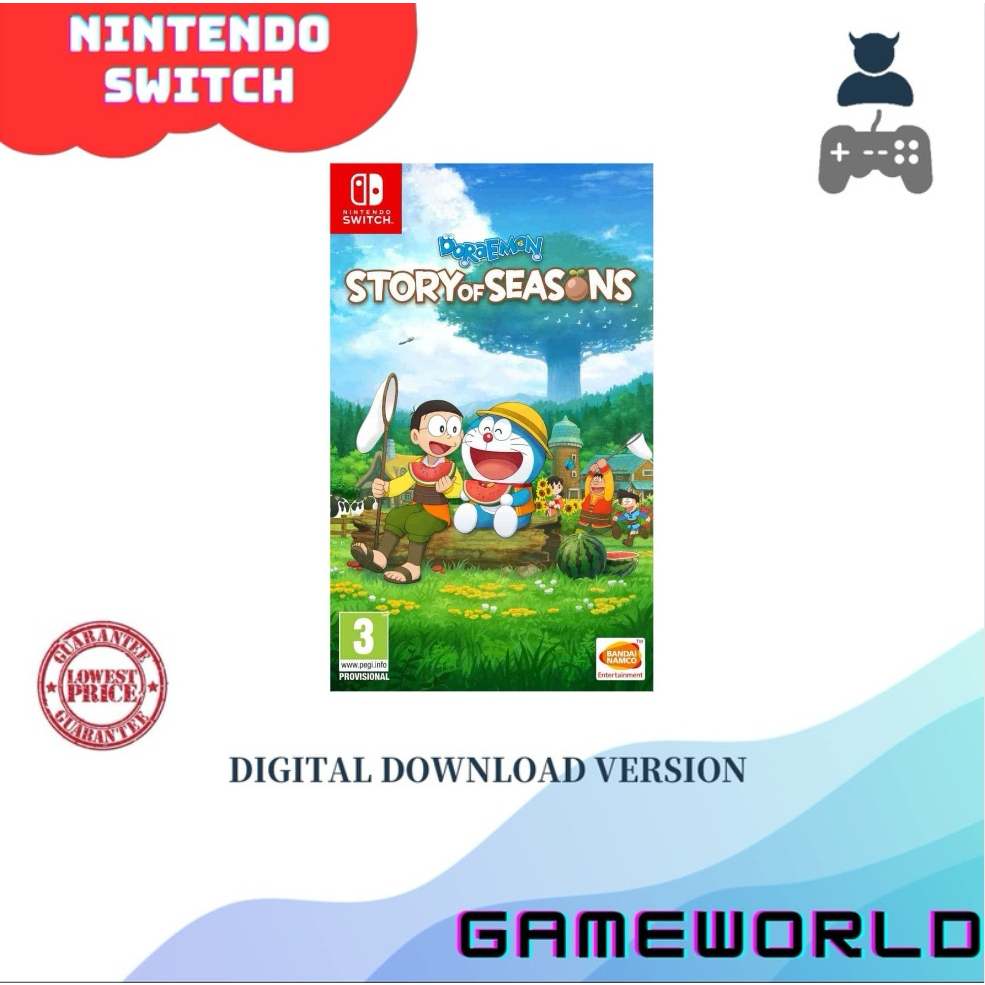【NINTENDO SWITCH】Doraemon: Story of Seasons Digital Download Games ...