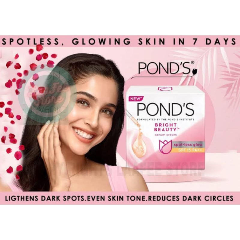 Ready Stock Ponds Bright Beauty Spot Less Glow Fairness Day Cream 23g 35g And 50g Ready Stock