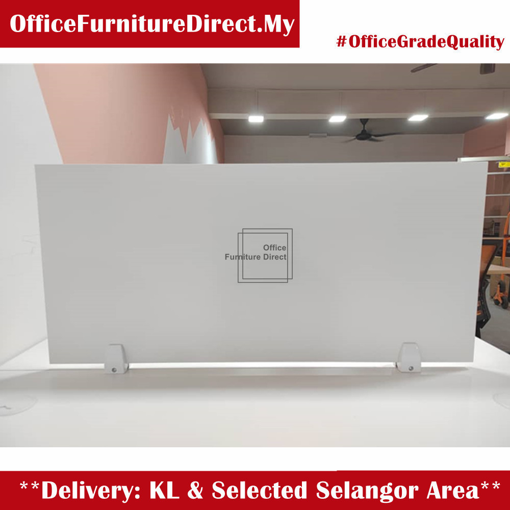 White Partition Divider Panel For Office Table - Wooden Panel with ...
