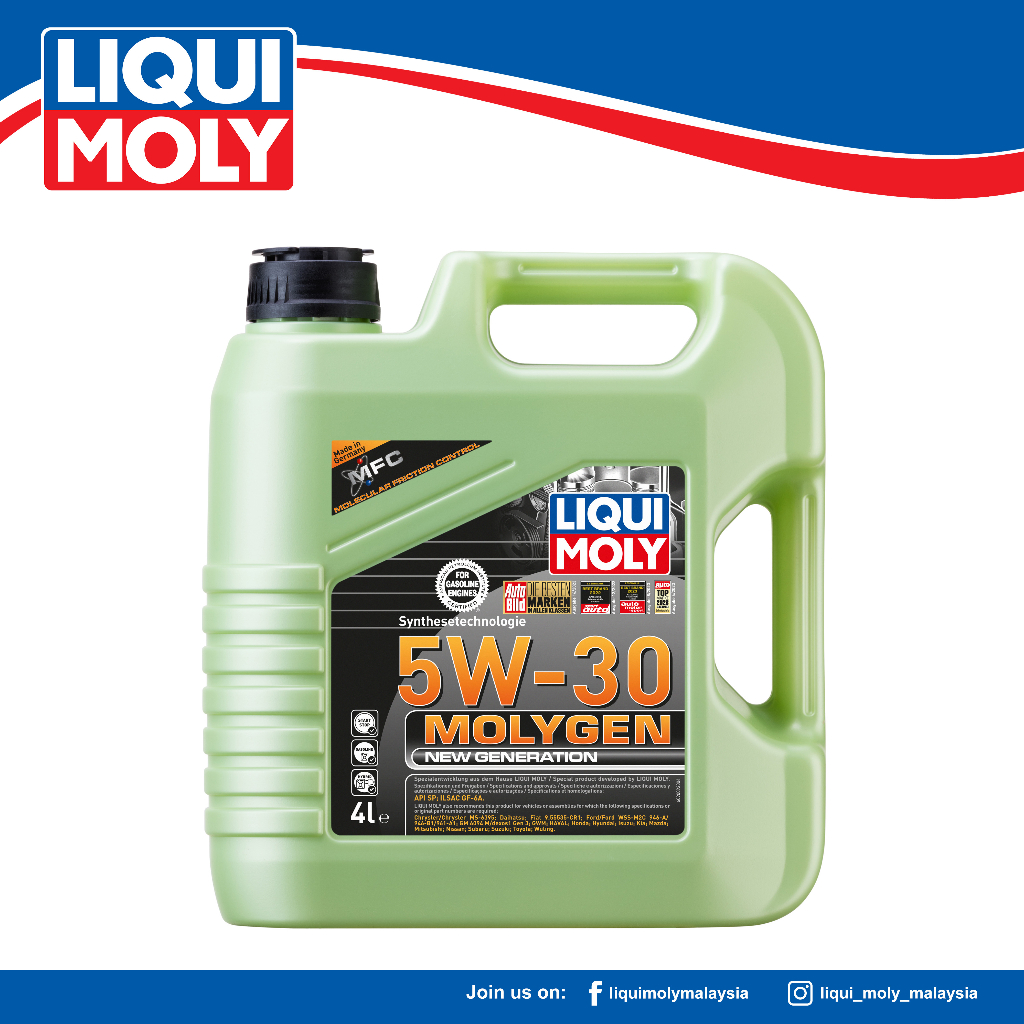 Molygen New Generation 5L Oil Oli MOLYGEN 5W-30 New Generation - LIQUI ...