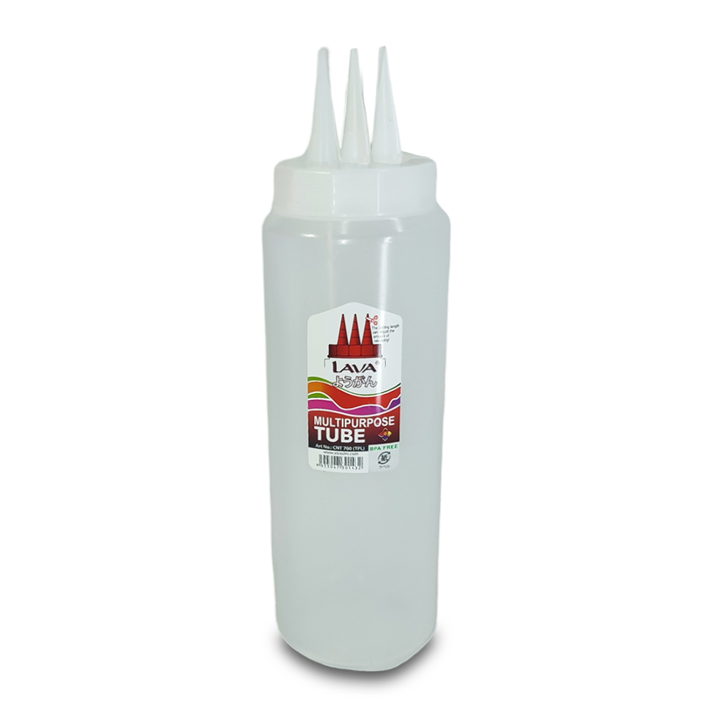 LAVA Multipurpose 3 Nozzles Tube Sauce Squeezer Ketchup Liquid Bottle ...