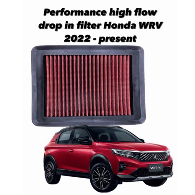 thumbnail image 2 of DNA Motoring Red Racing Hi-Flow Drop-In Air Filter For 03-08 4Runner/GX470 – Cotton Gauze, Replaces OEM 2 of 3