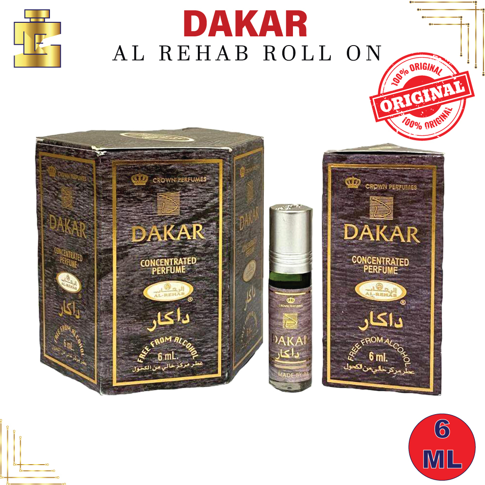 Al Rehab Dakar Parfümöl – 6 Ml, Hochkonzentrierter Duft, Ideal Für Unterwegs, Lange Haltbarkeit