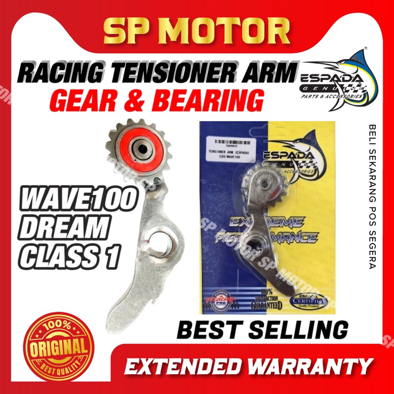 EX5 RACING GEAR TENSIONER ARM ESPADA （X PAKAI ROLLER/GUNA GEAR＆BEARING