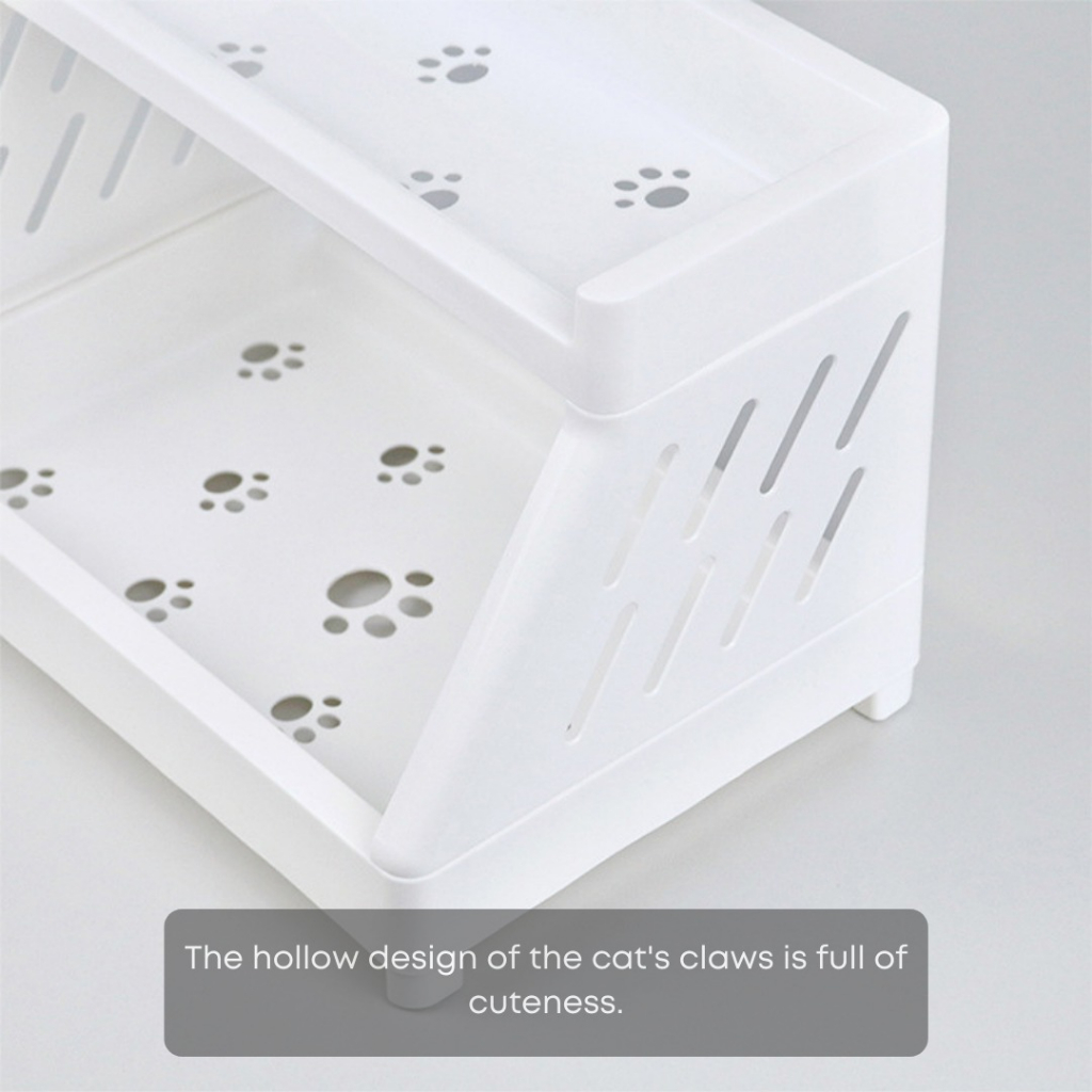 INS Style White Simple Rack Desktop Organizer Office Table Storage Box ...