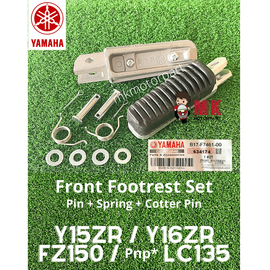 FRONT Step FOOTREST SET Yamaha Y15zR / Y16zR / FZ150 Pemijak Kaki Depan Y15 Ysuku / Y16 / FZ150i