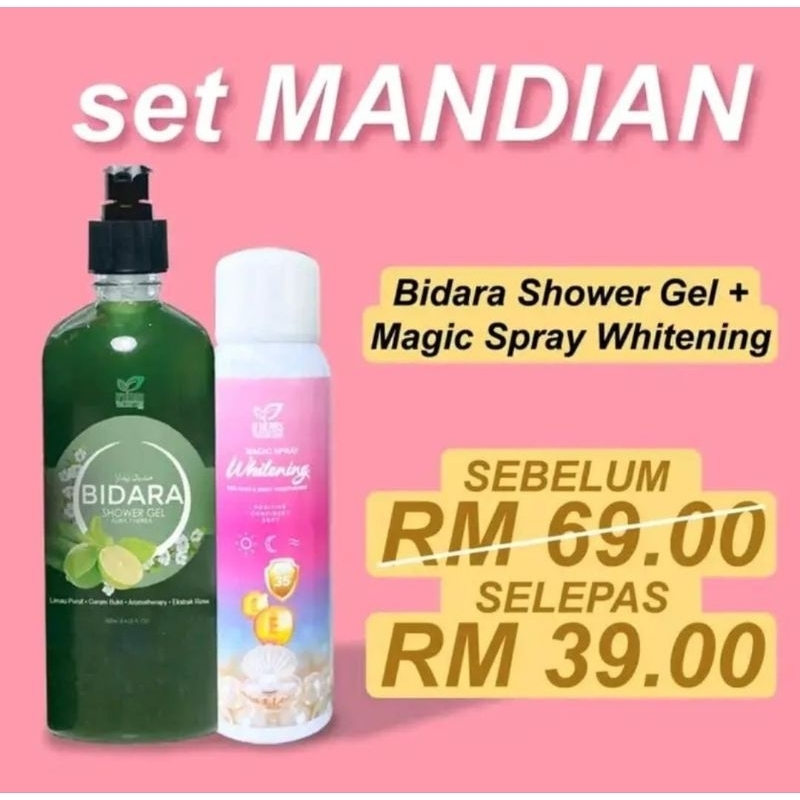 Dherbs Set Mandian Dan Spray Whitening Promosi Shopee Malaysia