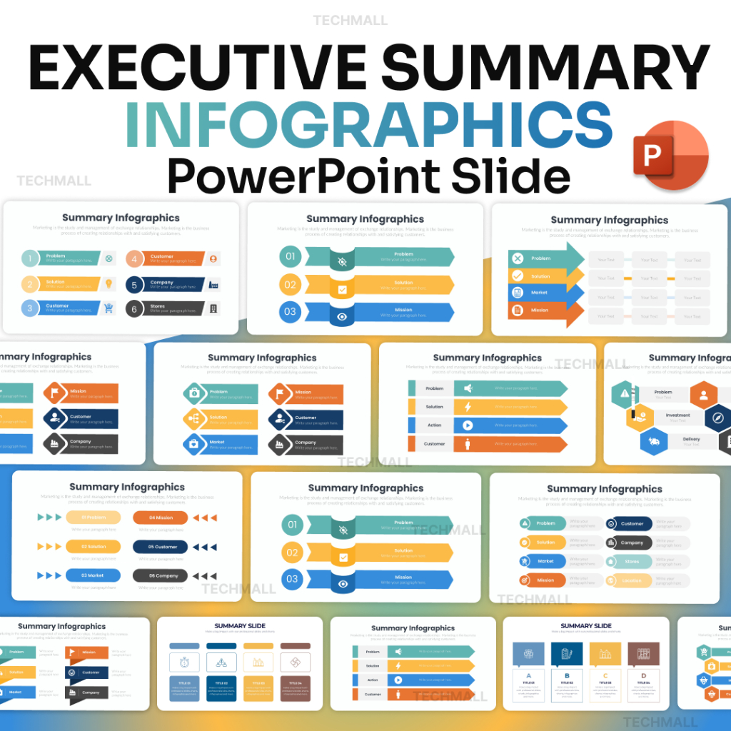 Executive Summary Infographics PowerPoint Presentation Template | Easy ...