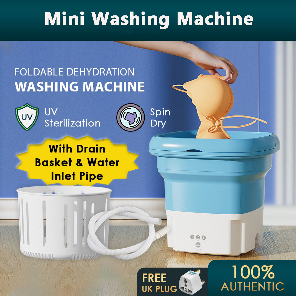 8L Portable Mini Washing Machine with UV Sterilization Foldable