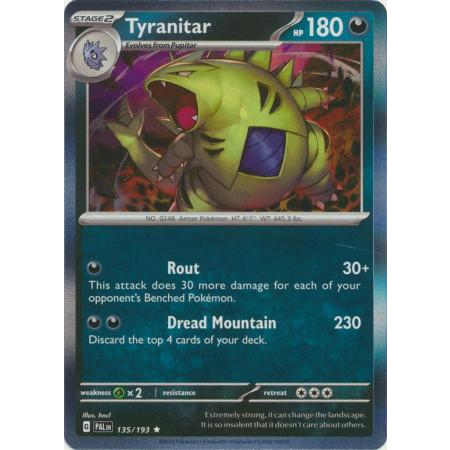 Tyranitar - Holo - 135/193 - PAL SV02 - Pokemon Scarlet & Violet Paldea ...