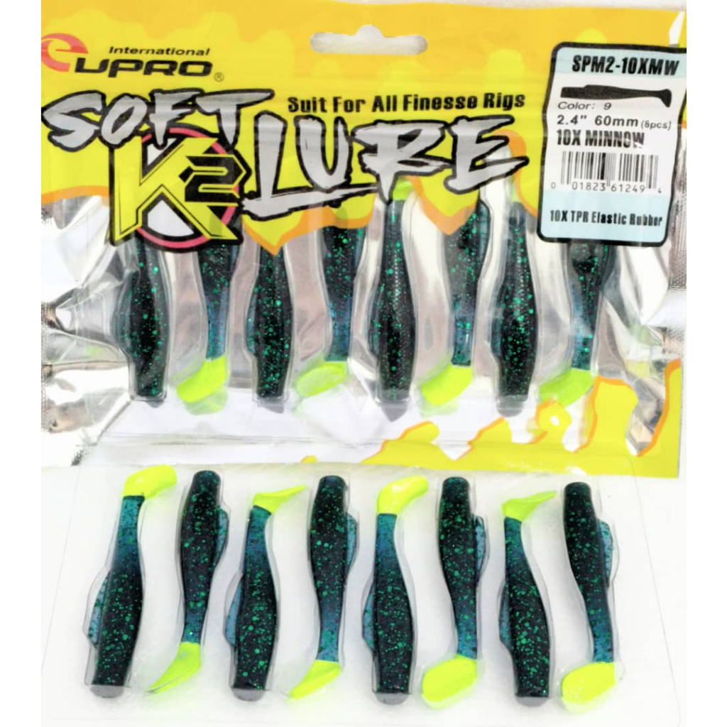 EUPRO SOFT LURE MINNOW #6cm/2.4'' 10X STRONG SOFT PLASTIC LURE SP LURE ...