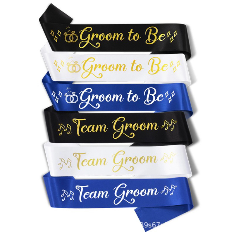 Groom to Be and Sash Bachelor Party Decorations Stag Night Engagement ...