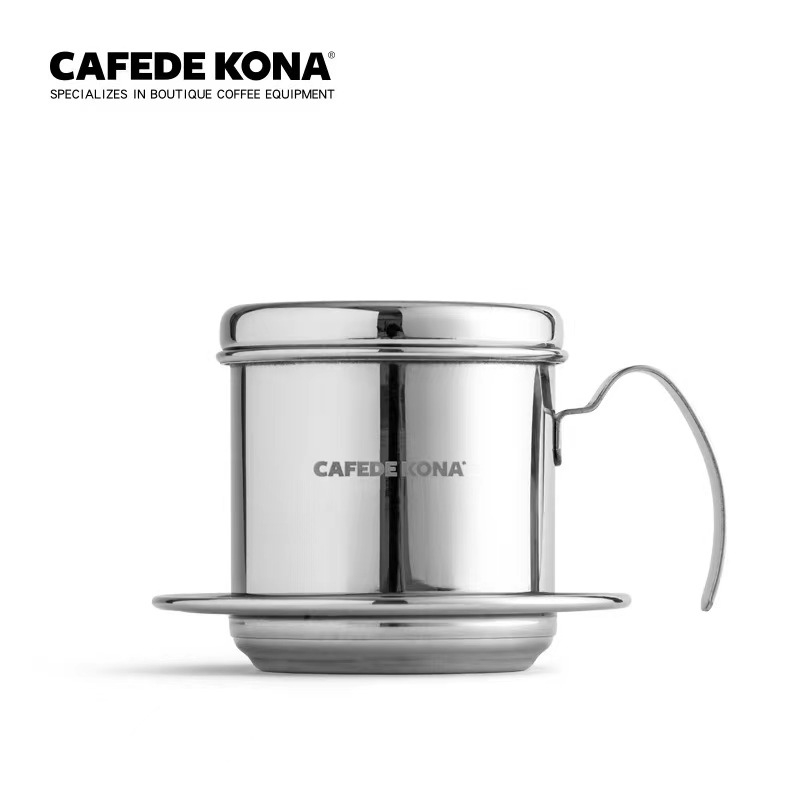Cafede Kona 304 Stainless Steel Vietnamese Coffee Dripper Reusable