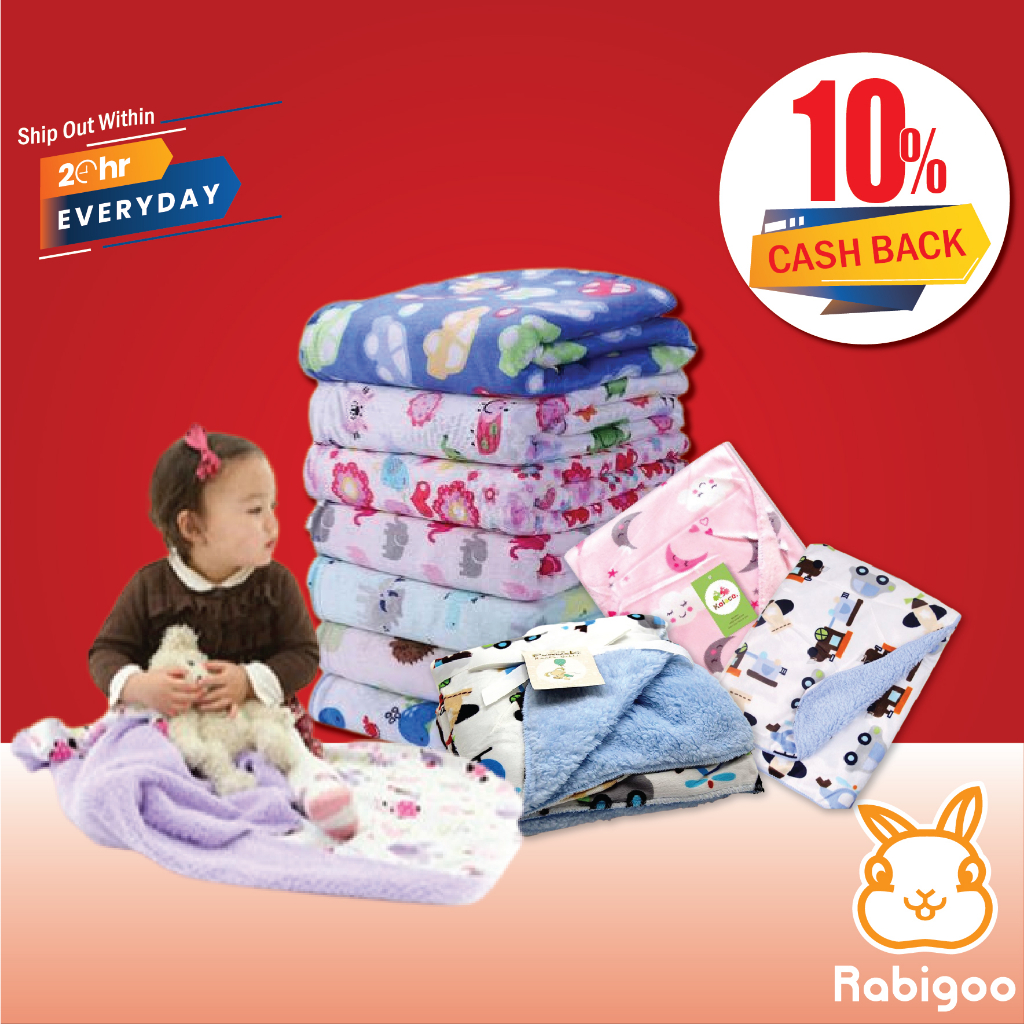 [CASHBACK 10] Baby Blanket Newborn Super Soft Blanket (102x76cm