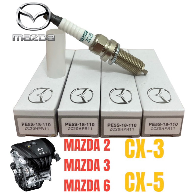 Mazda iridium spark plug mazda 2/3/6/cx3/cx5/biante skyactiveg enjine