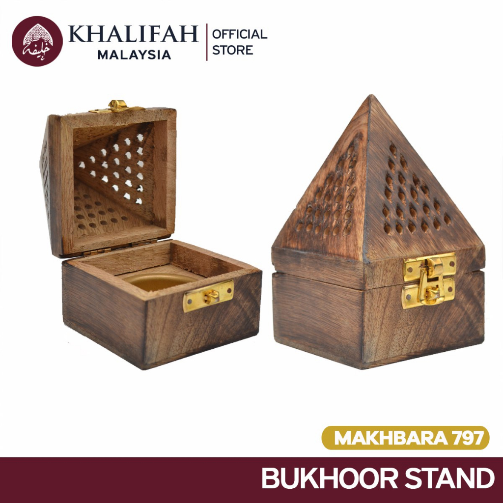 PYRAMID WOODEN MABKHARA [ARABIAN INCENSE BURNER FOR BUKHOOR] MAKHBARA 797