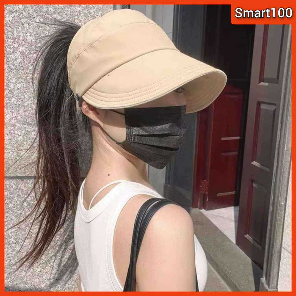 Fashion Sunproof Hat Women UV Hat Foldable Adjustable Cap Sunscreen Cap  Topi ( Ready Stock )