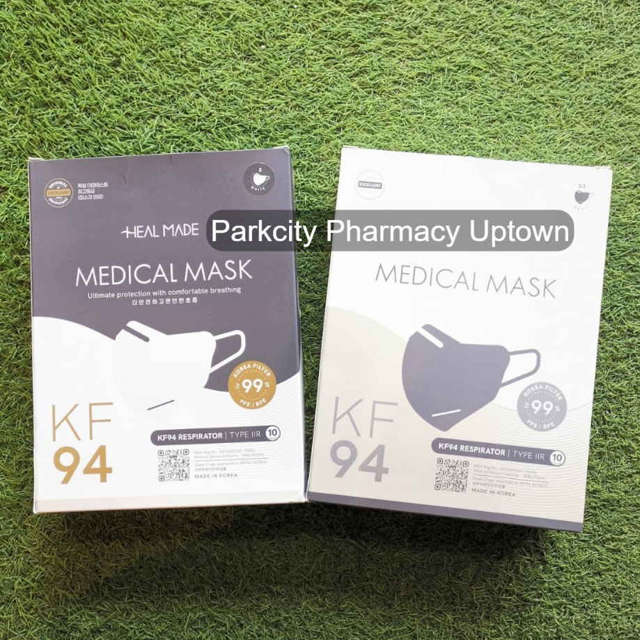 Heal Made Medical Mask KF94 Respirator Korea Black (S / M / L