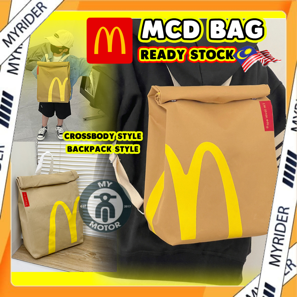 Mcdonald's Bag Backpack Large Capacity School Bag College Students