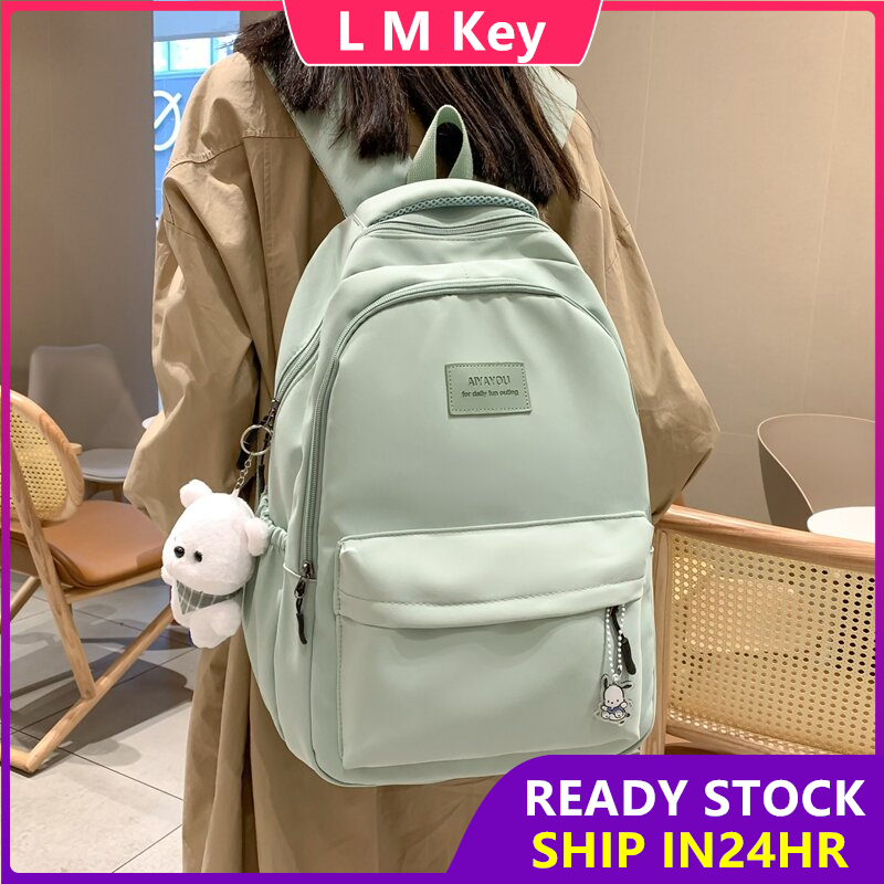 【READY STOCK】Korean bag School Backpack Student Bag beg galas bagpack ...