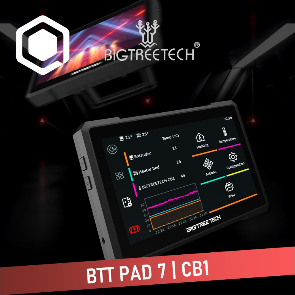 BIGTREETECH Pad 7 Inch IPS Touch Screen Klipper 1024*600 60Hz Display