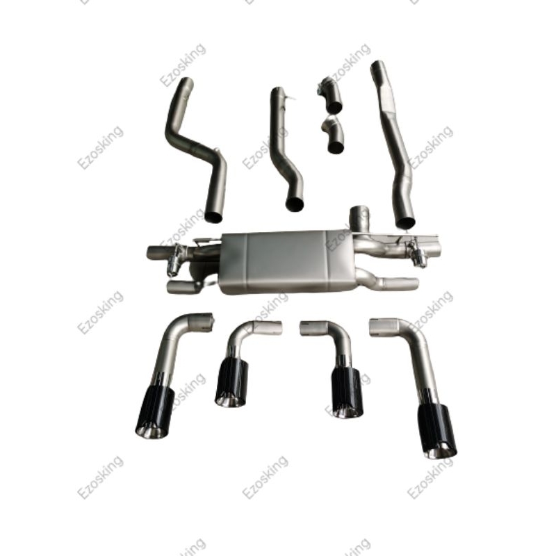 Bmw G30 MSport 2.0 Turbo Car Muffler Exhaust Valvetronic On Off Valve Twin Tip Catback CatBack