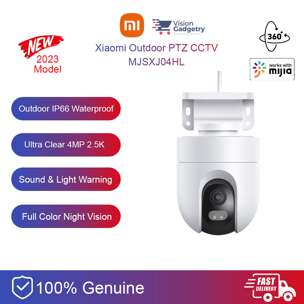 Xiaomi CW400 PTZ Outdoor 2.5k 4MP 1440P CCTV IP Camera 360° Panorama