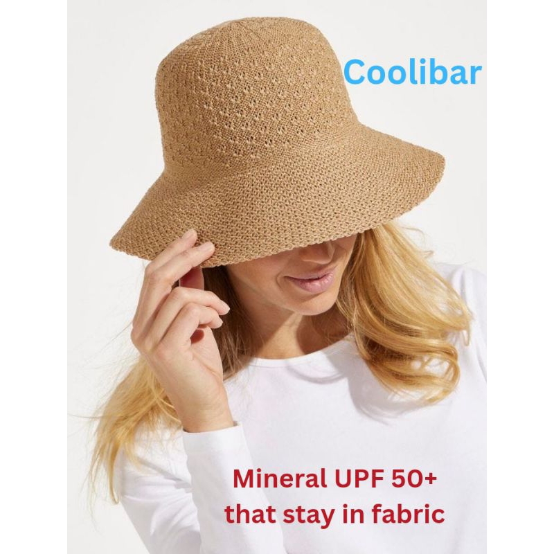 Coolibar UPF 50+ Women's Marina Sun Hat - Sun, One Size / Black