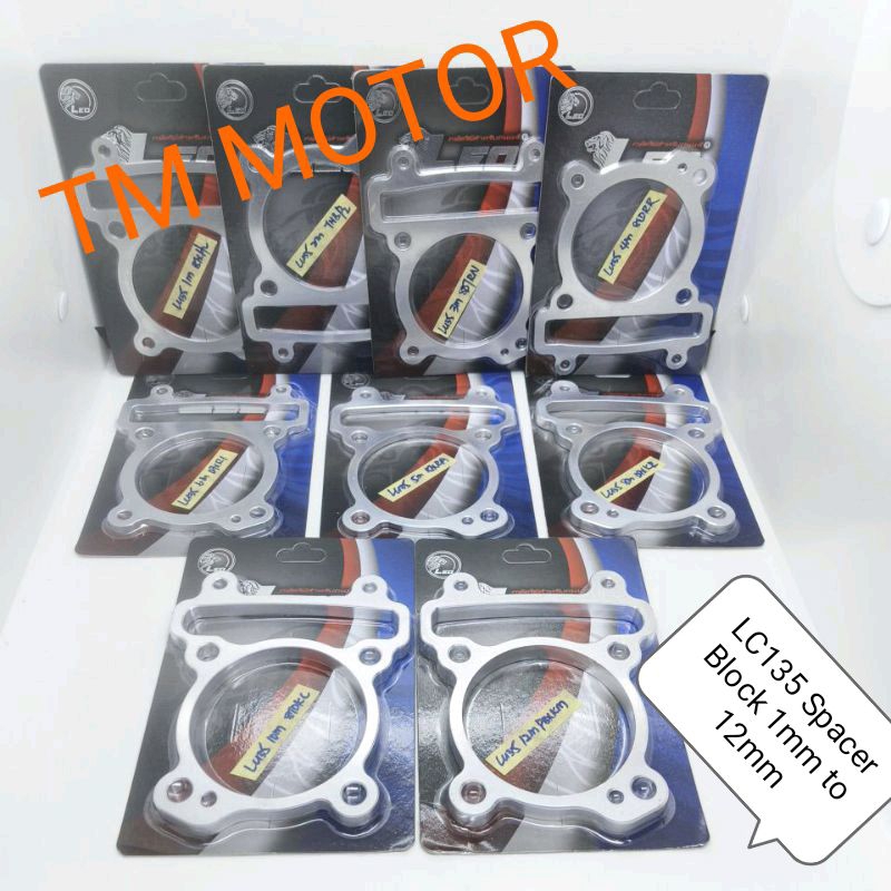 LEO Racing Block Spacer/ Gasket CNC ALLOY, LC135 Size (1/2/3
