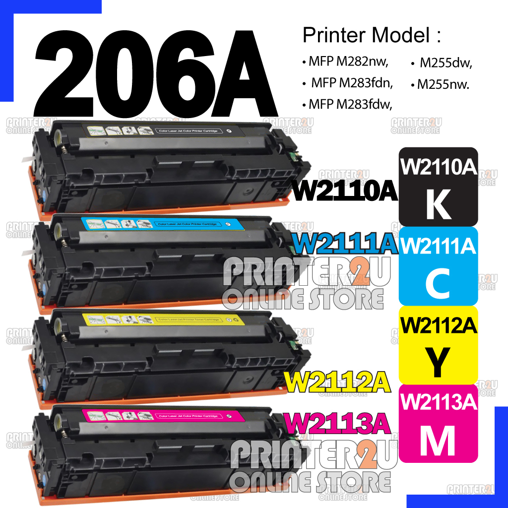 Compatible for H* 206A W2110A W2111A W2112A W2113A Color Laserjet Pro ...