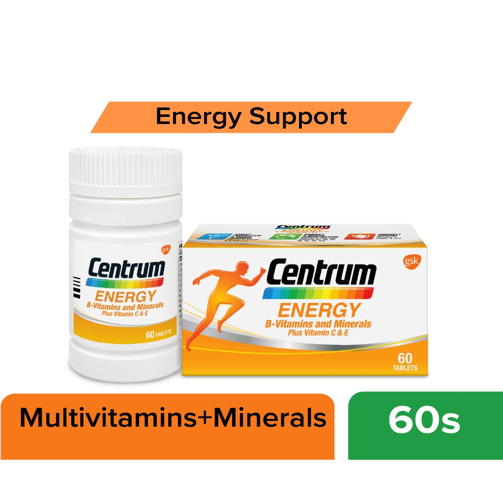 Centrum Energy MultivitaminMultimineral Plus Vitamin C & E (1 x 60's