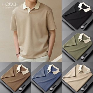 Fashion Men Slim Fit POL Shirts Short Sleeve Casual Plain T-shirt