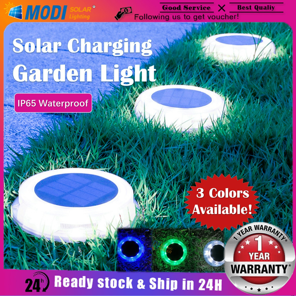 MODI Solar Garden Light Led Outdoor Light White /Blue /Green 2W Solar ...