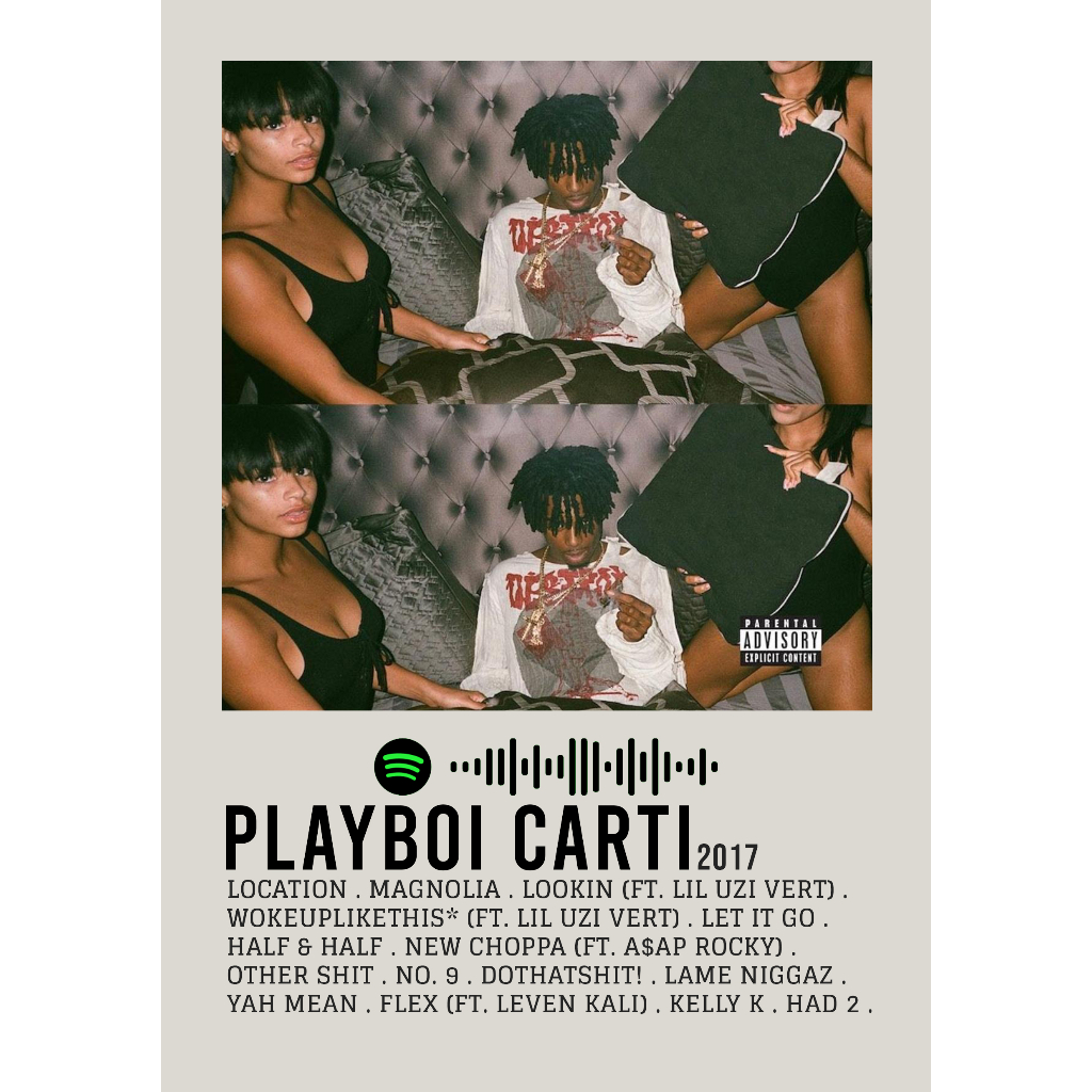 【READY STOCK】Poster Cover Album Spotify Edition playboi carti by ...