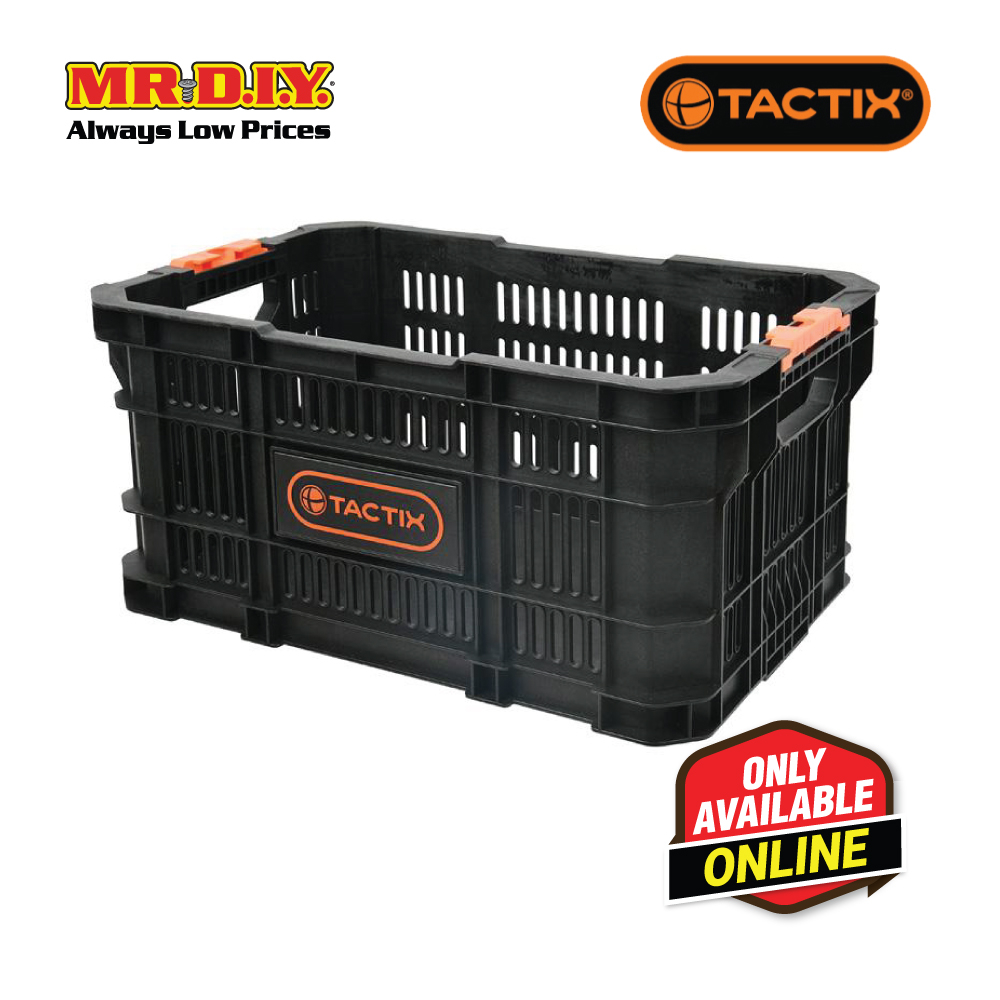 TACTIX Heavy-Duty Stackable Basket (52.6 X 34.4cm) | Shopee Malaysia