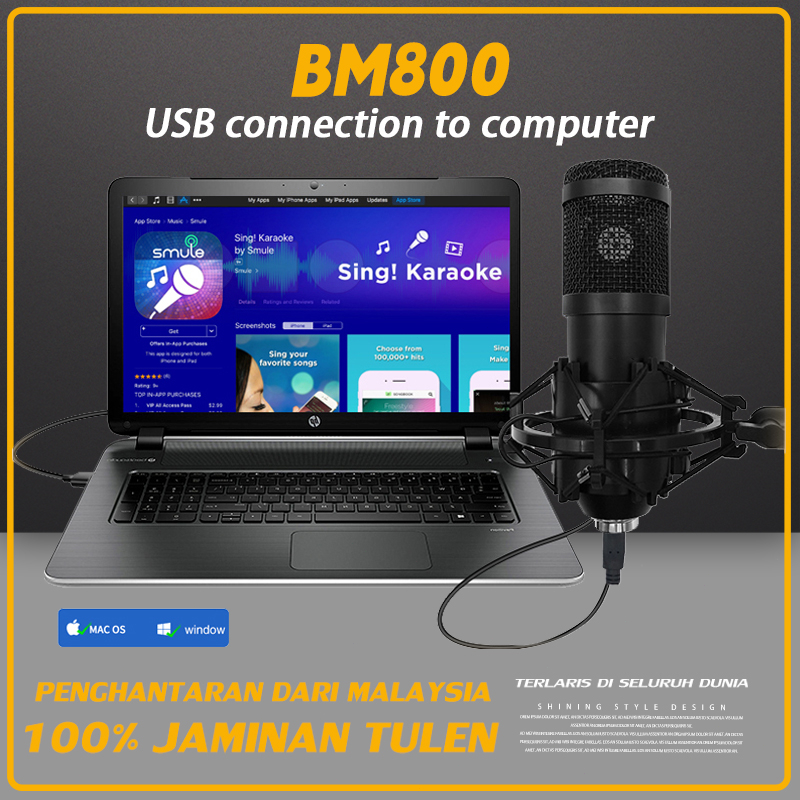 BM800plus USB condenser microphone plus stand Professional condenser