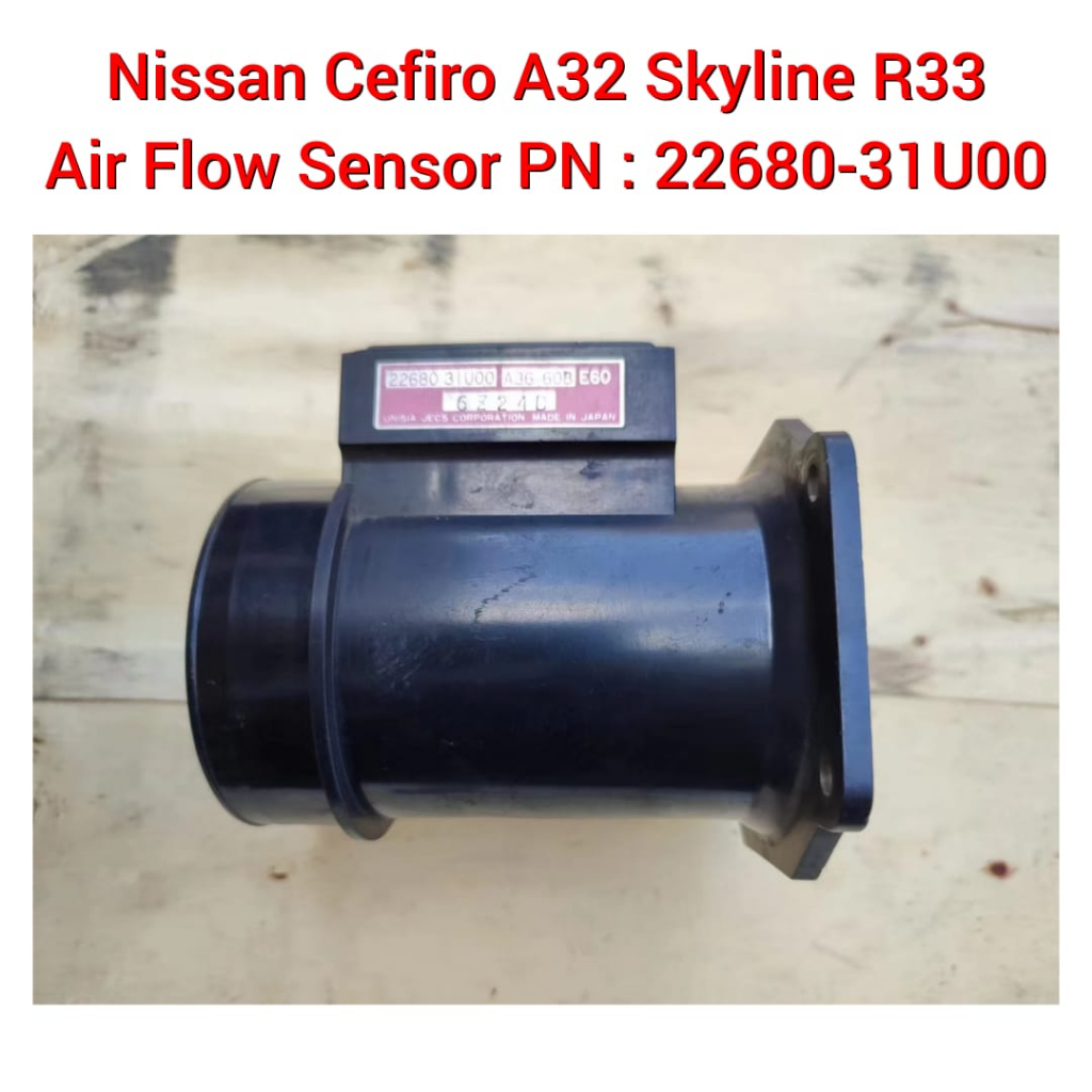 Nissan Cefiro A32 Skyline R33 Air Flow Sensor With Housing PN 22680
