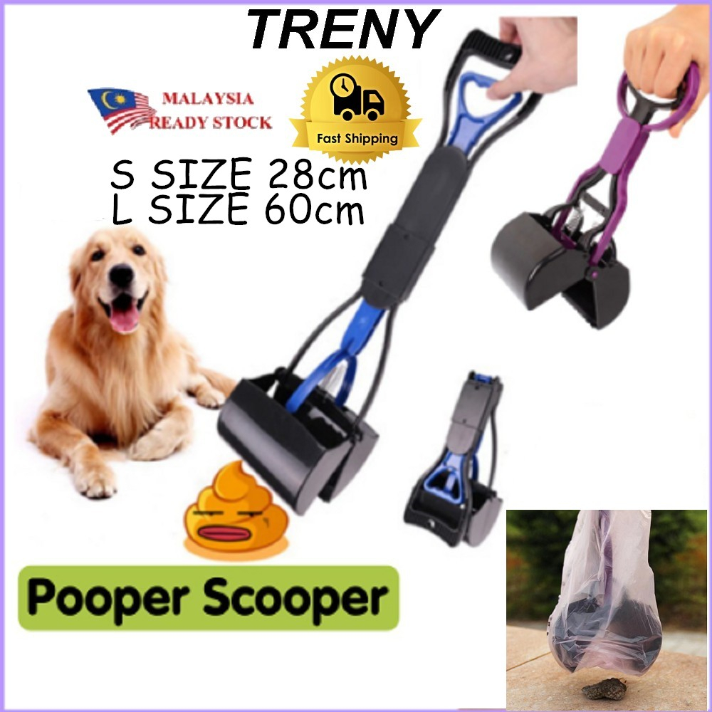 TRENY [ Ready Stock ] 28cm 60cm POOPER SCOOPER Pet Small Dog Cat Poop ...