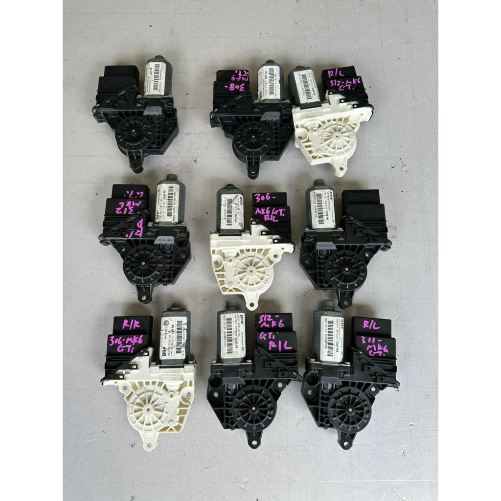 POWER WINDOW MOTOR & MODULE MK6 GTI/TSI . BELAKANG KIRI ATAU KANAN ...