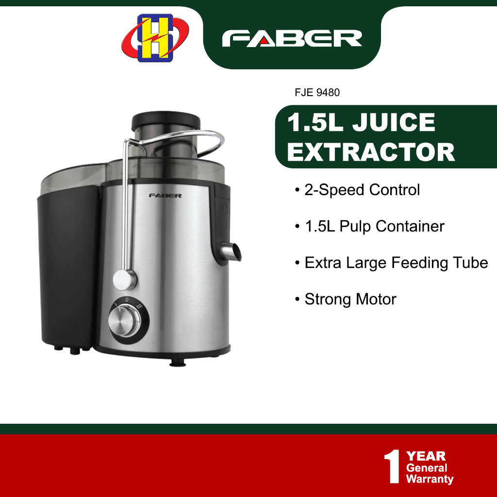 Faber Juice Extractor (500ml/1.5L) 2Speed Control Extra Large Feeding