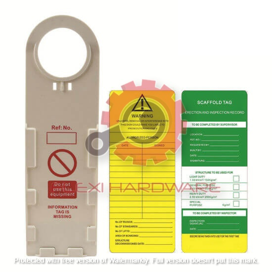 SAFETY SCAFFOLDING SCAFFOLD TAG HOLDER / LOCKOUT TAGOUT LOTO SAFETY ...